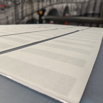 Zandstraalfolie striping
